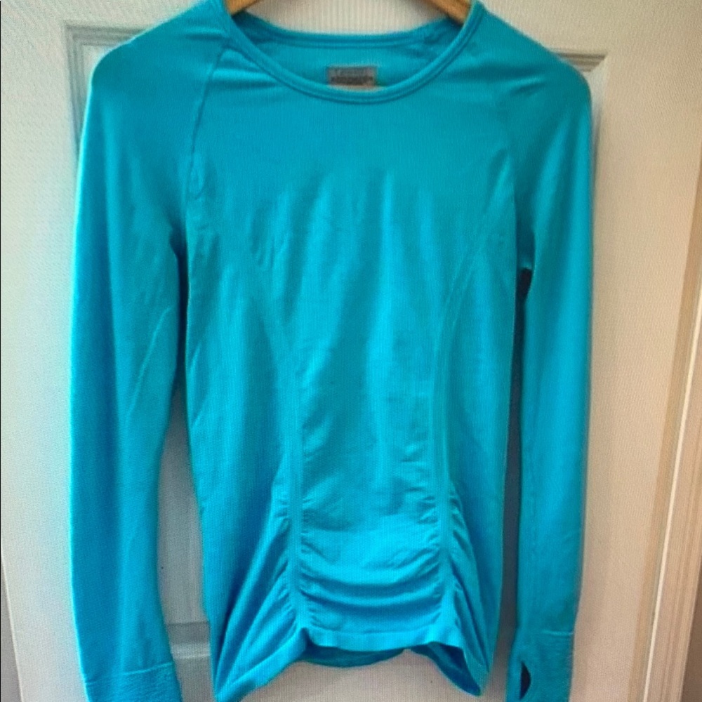 Blue Long Sleeve Top